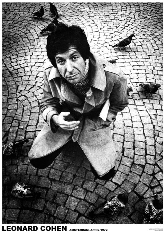 Leonard Cohen - Amsterdam ’72 – virallisesti lisensoitu juliste, 59.4×84.1 cm juliste