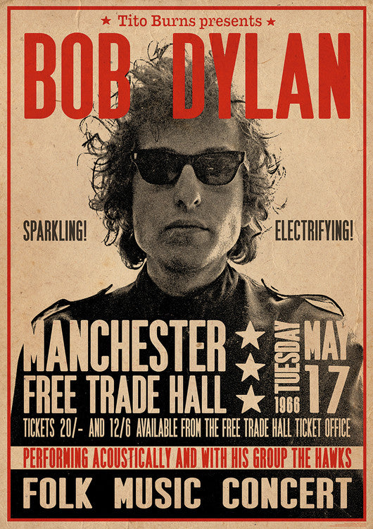 Bob Dylan - Poster – virallisesti lisensoitu juliste, 59.4×84.1 cm juliste