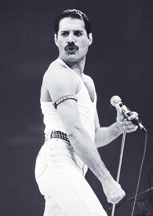 Freddie Mercury - Live Aid – virallisesti lisensoitu juliste, 59.4×84.1 cm juliste