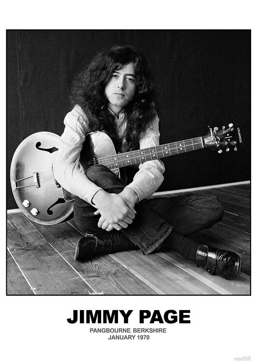 Jimmy Page - January 1970 Berkshire – virallisesti lisensoitu juliste, 59.4×84.1 cm