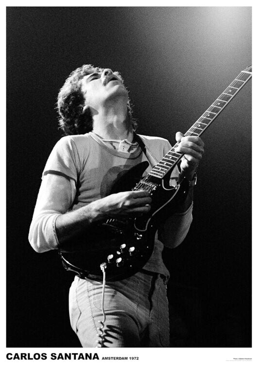 Carlos Santana - Guitar – virallisesti lisensoitu juliste, 59.4×84.1 cm juliste
