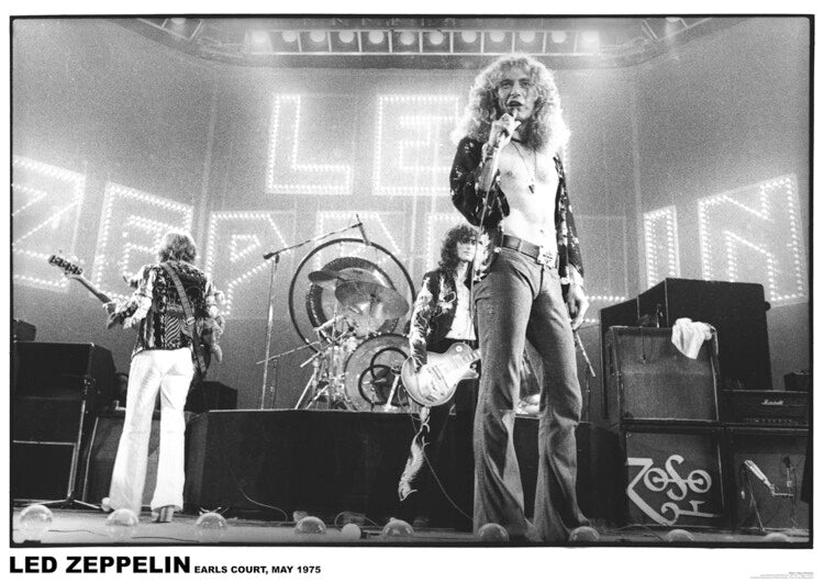 Led Zeppelin - Earls Court May 1975 – virallisesti lisensoitu juliste, 59.4×84.1 cm