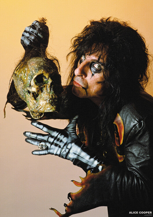 Alice Cooper - With Skull 1987 – virallisesti lisensoitu juliste, 59.4×84.1 cm juliste