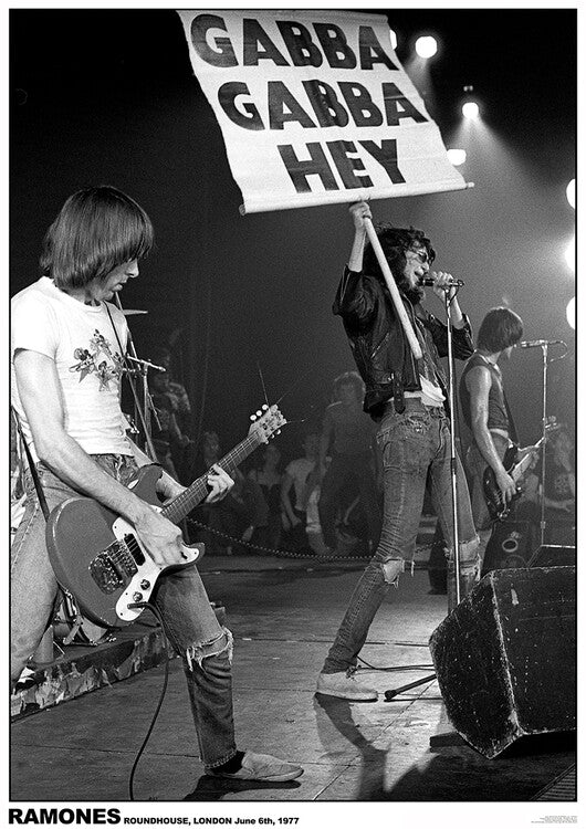 Ramones Roundhouse - London 1977 – virallisesti lisensoitu juliste, 59.4×84.1 cm juliste