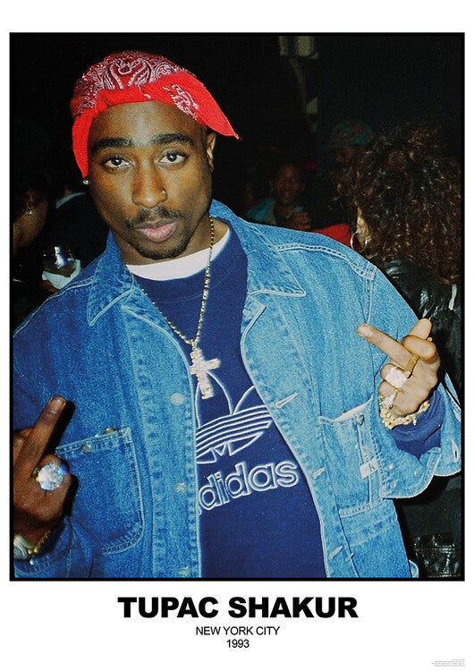 Tupac Shakur - N.Y.C 1993 – virallisesti lisensoitu juliste, 59.4×84.1 cm juliste
