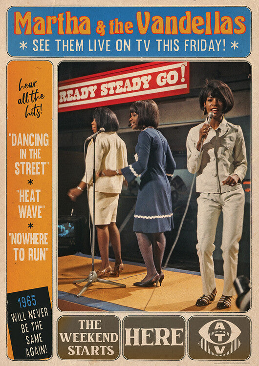 Martha and the Vandellas – virallisesti lisensoitu juliste, 59.4×84.1 cm