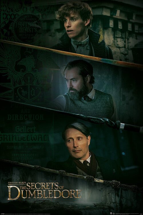Fantastic Beasts: The Secrets of Dumbledore - Three Wands – juliste