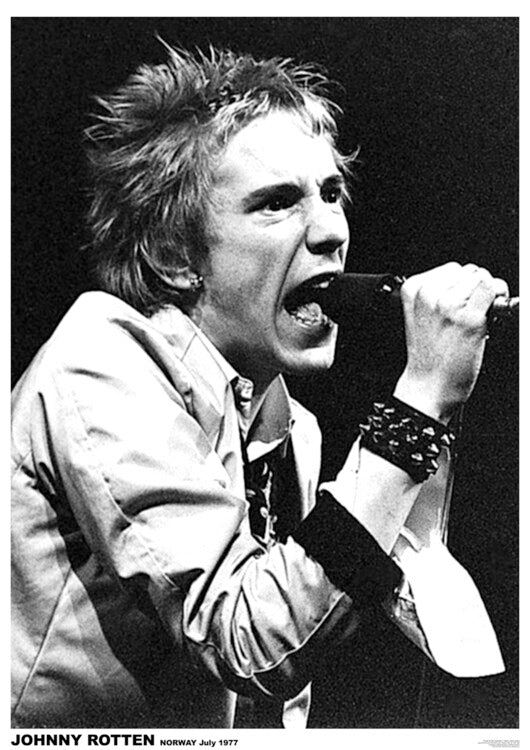 Johny Rotten - Norway, July 1977 – virallisesti lisensoitu juliste, 59.4×84.1 cm juliste