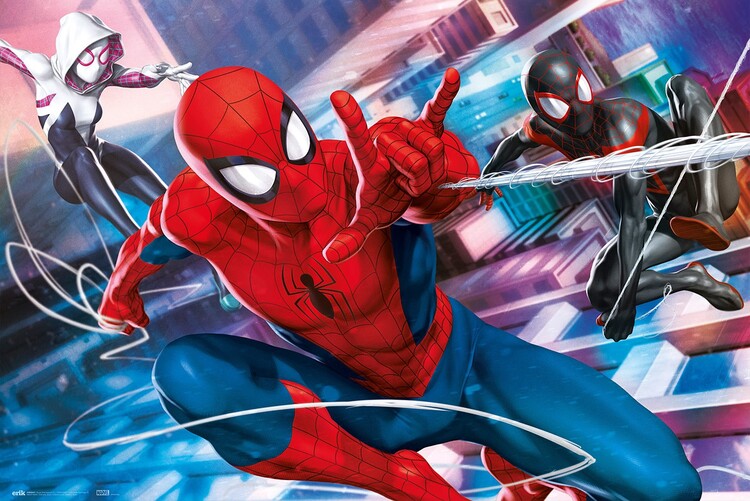 Spider-Man, Miles Morales and Gwen – juliste