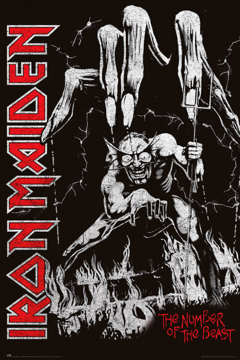 Iron Maiden - Number of Beast – virallisesti lisensoitu juliste, 61×91.5 cm juliste