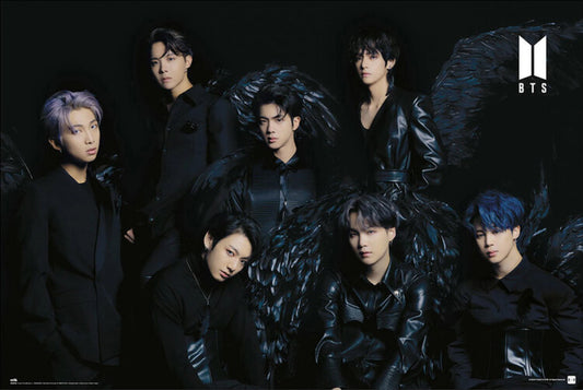 BTS - Black Wings – virallisesti lisensoitu juliste, 91.5×61 cm juliste