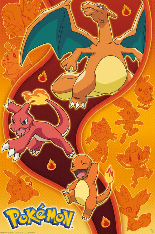 Pokemon - Fire Type – juliste juliste