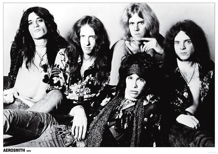 Aerosmith - b/w group – virallisesti lisensoitu juliste, 84.1×59.4 cm
