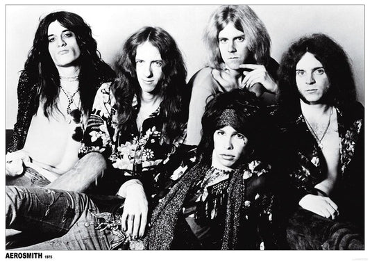 Aerosmith - b/w group – virallisesti lisensoitu juliste, 84.1×59.4 cm juliste