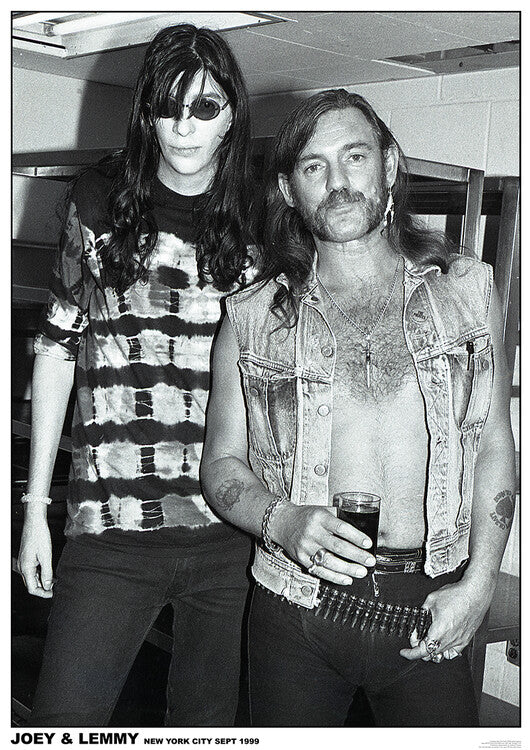 Joey Ramone & Lemmy Btheone - Back of a pub – virallisesti lisensoitu juliste, 59.4×84.1 cm juliste
