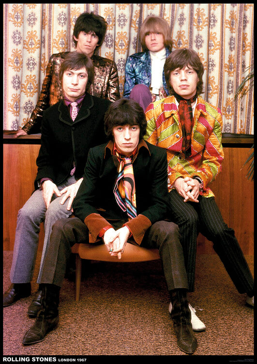 Rolling Stones - Band colour 1967 – virallisesti lisensoitu juliste, 59.4×84.1 cm juliste