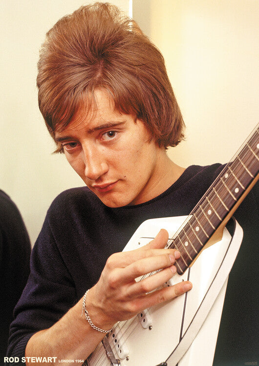 Rod Stewart - RSG with Vox 12-string 1964 – virallisesti lisensoitu juliste, 59.4×84.1 cm juliste