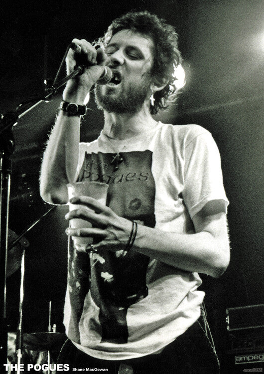 The Pogues - Shane McGowan Live – virallisesti lisensoitu juliste, 59.4×84.1 cm juliste