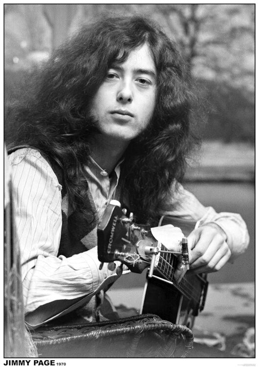 Led Zeppelin / Jimmy Page - Guitar 1970 – virallisesti lisensoitu juliste, 59.4×84.1 cm juliste