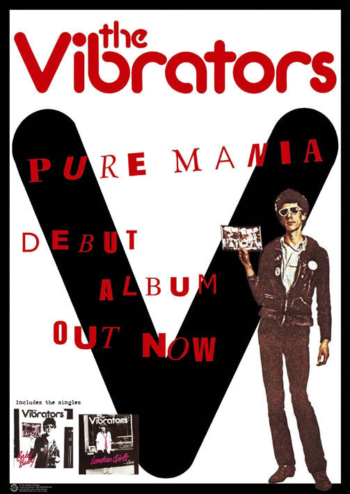 Vibrators - Pure Mania – virallisesti lisensoitu juliste, 59.4×84.1 cm