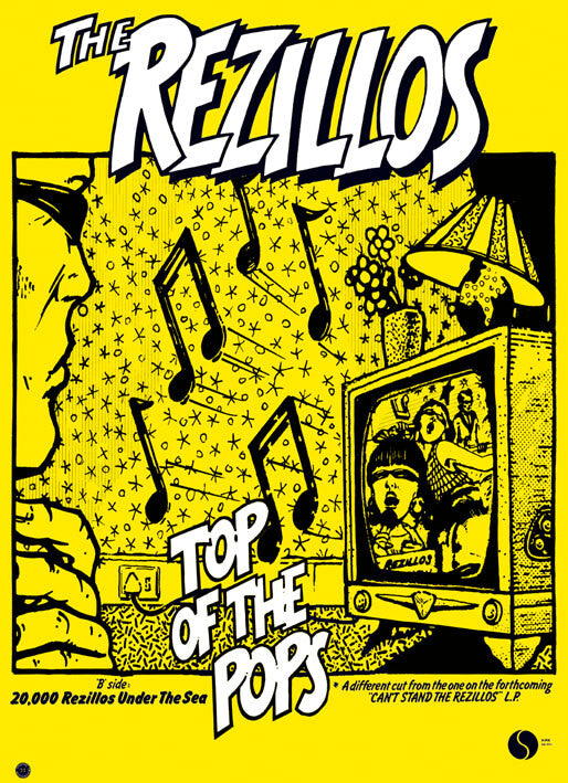 Rezillos - Top Of The Pops – virallisesti lisensoitu juliste, 59.4×84.1 cm juliste
