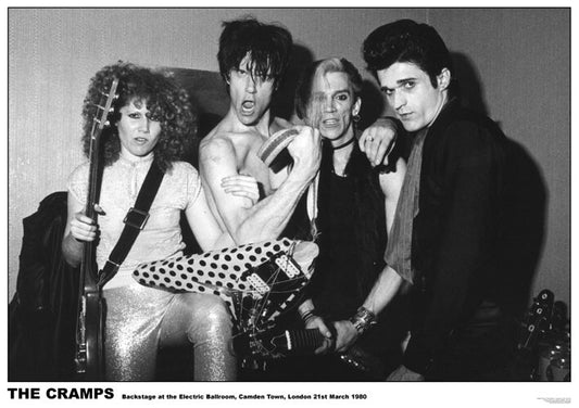 Cramps - Camden 1980 – virallisesti lisensoitu juliste, 84.1×59.4 cm juliste