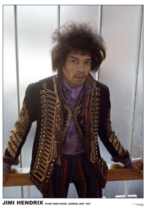 Jimi Hendrix - Hyde Park Hotel 1967 – virallisesti lisensoitu juliste, 59.4×84.1 cm juliste
