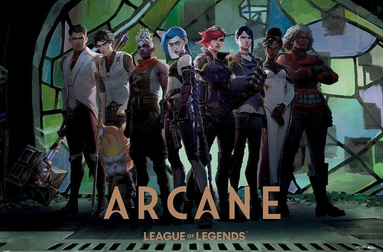 Arcane - Characters in Zaun Arcade – juliste