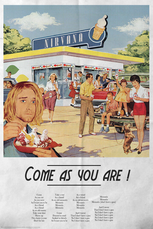 Come As You Are – virallisesti lisensoitu juliste, 61×91.5 cm