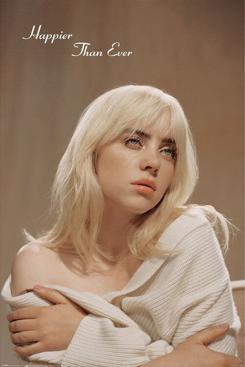 Billie Eilish - Happier Than Ever – virallisesti lisensoitu juliste, 61×91.5 cm juliste