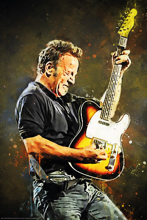 Bruce With A Guitar – virallisesti lisensoitu juliste, 61×91.5 cm juliste