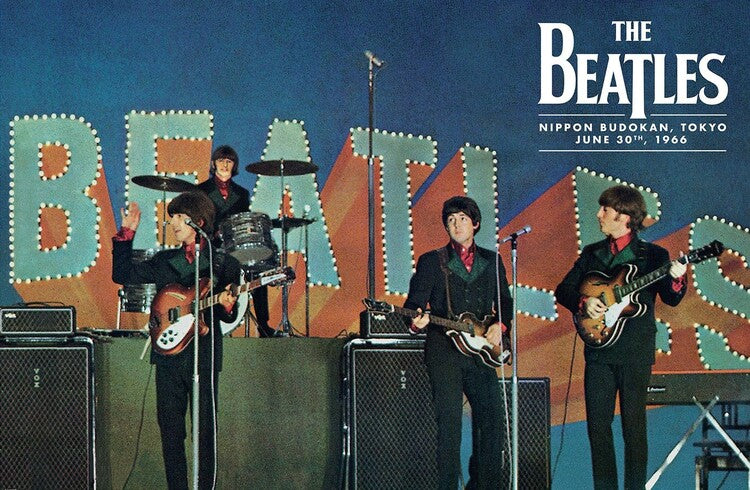 The Beatles - Budokan June 30th 1966 – virallisesti lisensoitu juliste, 91.5×61 cm