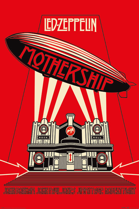 Led Zeppelin - Mothership Red – virallisesti lisensoitu juliste, 61×91.5 cm juliste