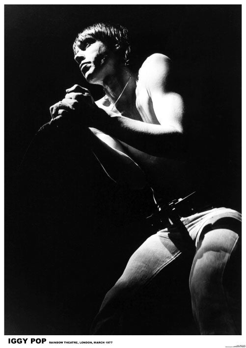 IGGY Pop - London 1977 – virallisesti lisensoitu juliste, 59.4×84.1 cm juliste