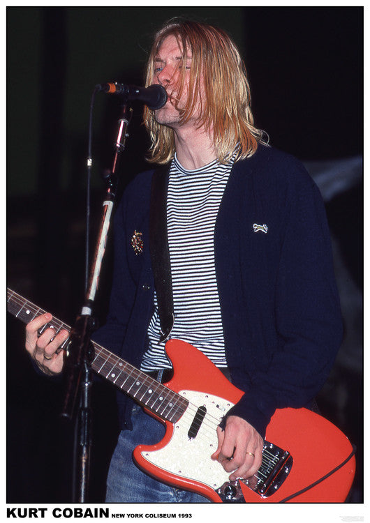 Kurt Cobain / Nirvana - New York Coliseum 1993 – virallisesti lisensoitu juliste, 59.4×84.1 cm