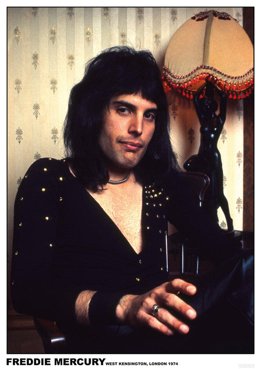 Freddie Mercury - London 1974 – virallisesti lisensoitu juliste, 59.4×84.1 cm