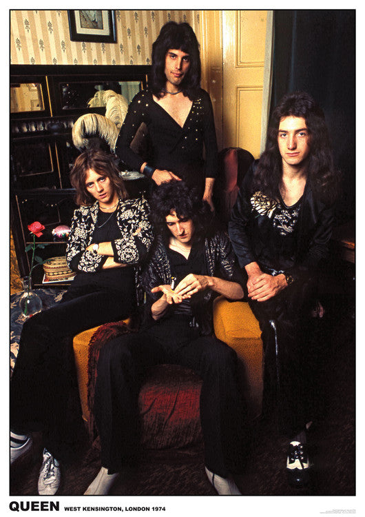 Queen - London 1974 – virallisesti lisensoitu juliste, 59.4×84.1 cm juliste