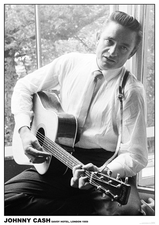 Johnny Cash - #2 Guitar – virallisesti lisensoitu juliste, 59.4×84.1 cm juliste