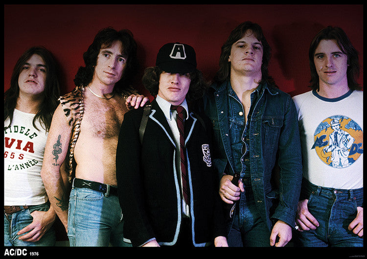 AC/DC - 70s Group – virallisesti lisensoitu juliste, 84.1×59.4 cm