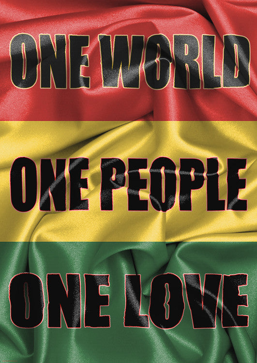 Rasta Flag - One Love – virallisesti lisensoitu juliste, 59.4×84.1 cm juliste