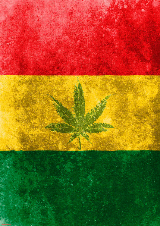 Rasta Flag - Leaf – virallisesti lisensoitu juliste, 59.4×84.1 cm juliste