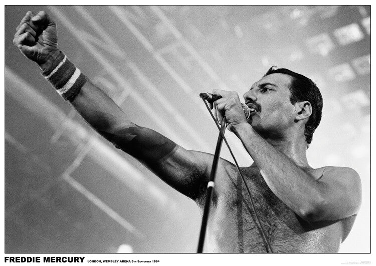 Freddie Mercury - Wembley 1984 – virallisesti lisensoitu juliste, 84.1×59.4 cm